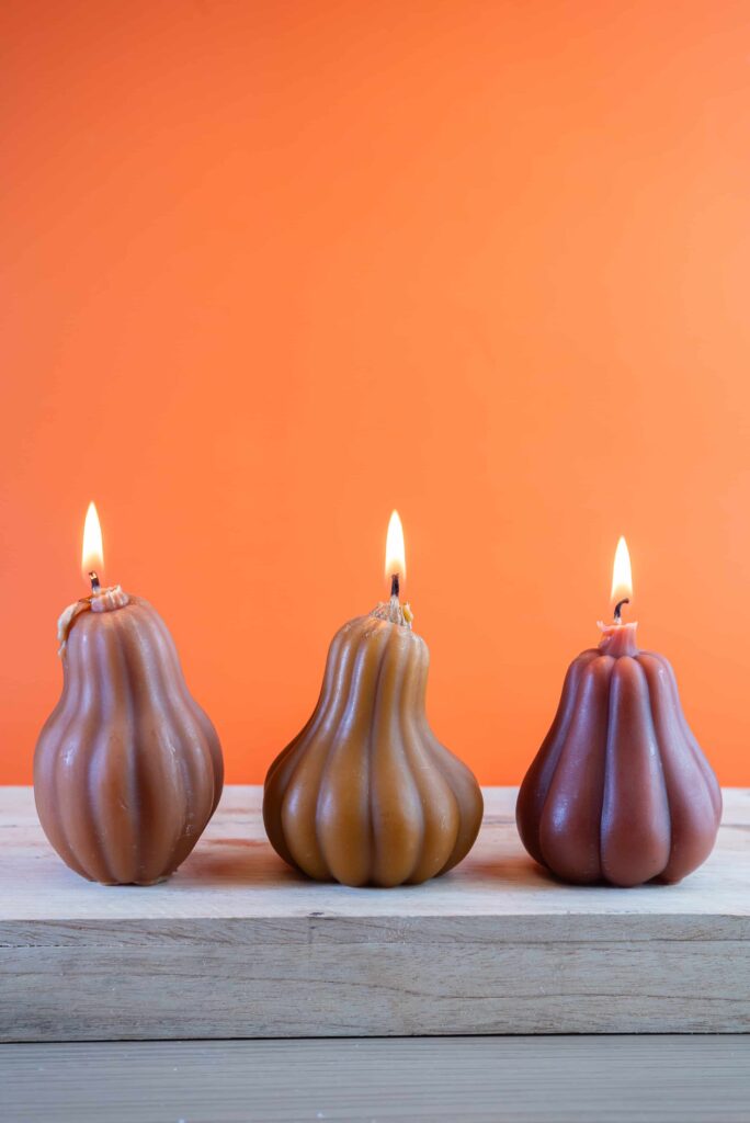 Colección velas otoño Fall For You Lucy: Velas de cera de abejas perfumadas florales
