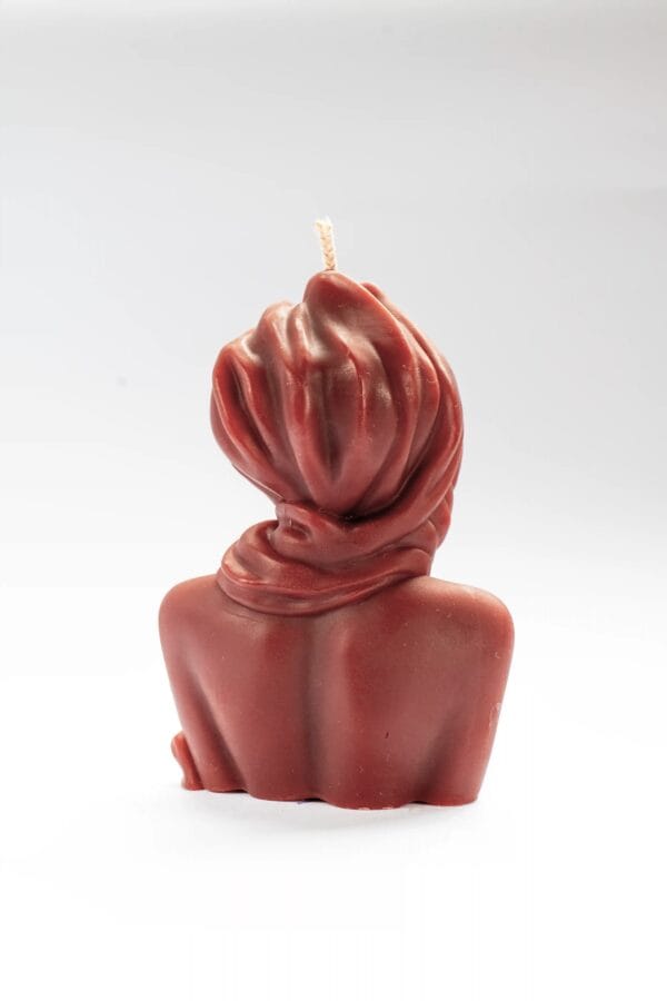 Vela decorativa busto de mujer | Decorar con elegancia | Leia de espalda