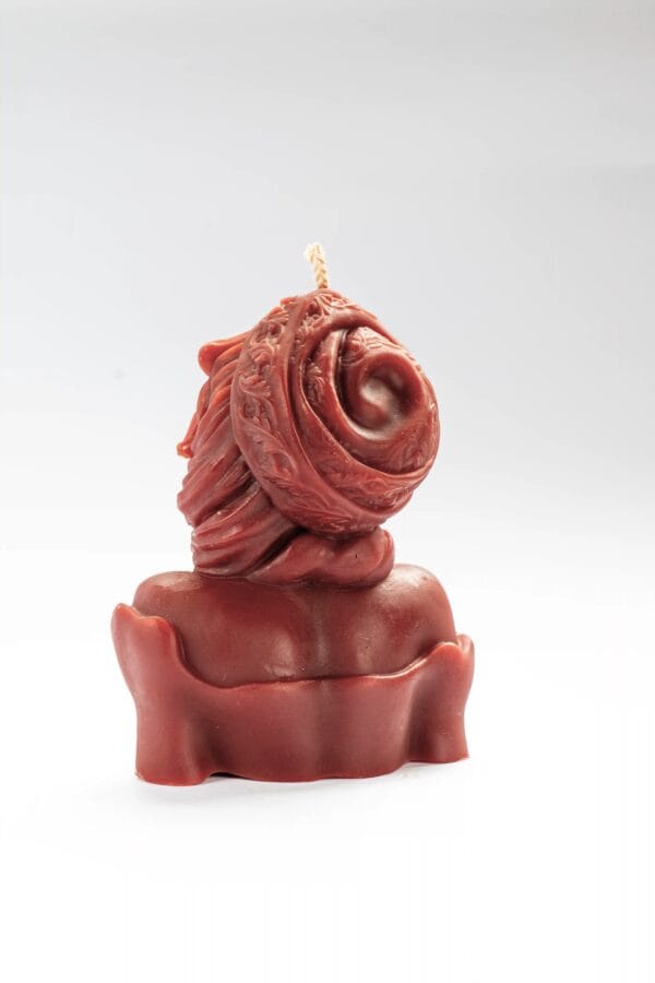 Vela Artesanal Detallada | Busto con Trenzas | Valen