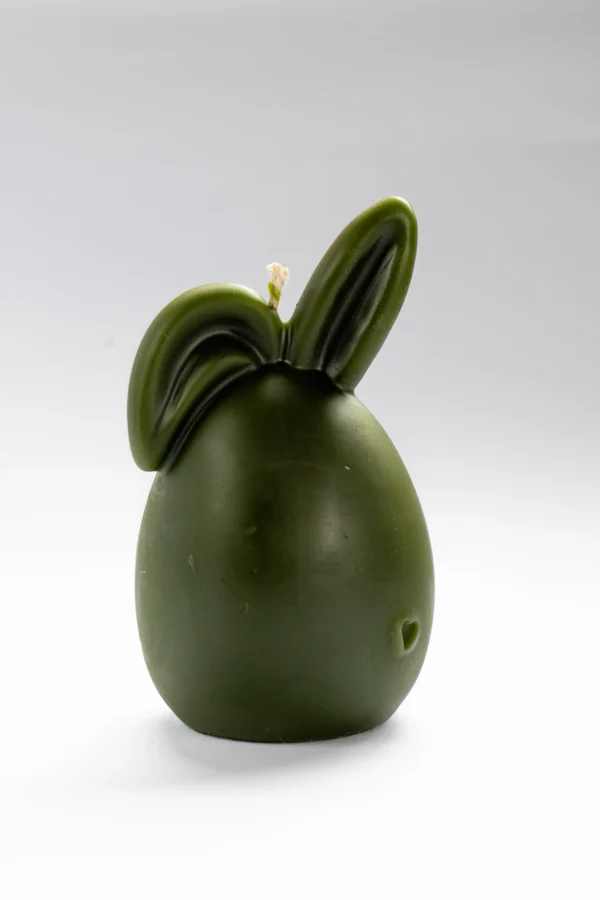 Regalo de Pascua Original | Vela Huevo de Pascua | Lilou en color verde hecho a mano en lucy´s luz en españa