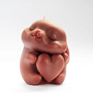 Regalo tierno San Valentín | Figura Artesanal con corazón | Mía