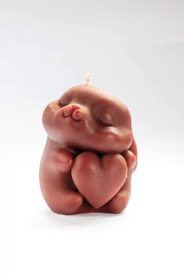 Regalo tierno San Valentín | Figura Artesanal con corazón | Mía