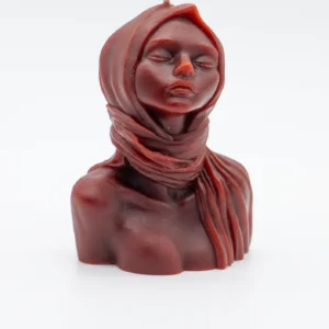 Vela de Diseño con pañuelo | Busto de Cera de Abeja