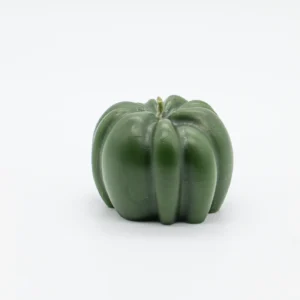 Decoración de otoño para cocina, hecha a mano en lucy´s luz, vela en forma de tomate para decorar en color verde