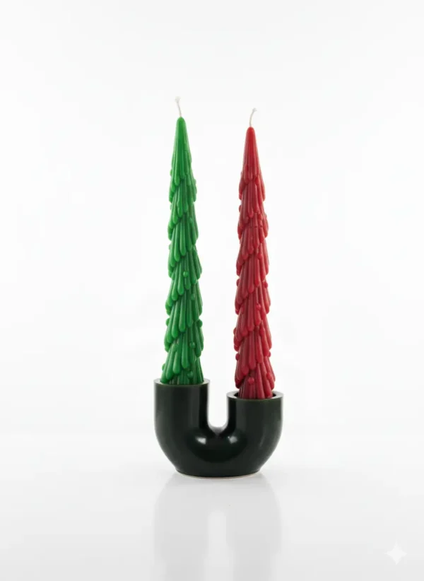 Set de Velas de Adviento y Portavelas para decorar tus cenas y eventos en esta Navidad. Hechos a mano en Lucy´s Luz. 100% cera de abejas.
