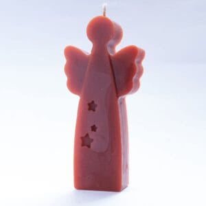 Vela Ángel de Navidad. Nuestra vela de ángel es un símbolo de esperanza y paz para tu hogar. Hecha a mano en cera de abeja en Lucy´s luz desde España