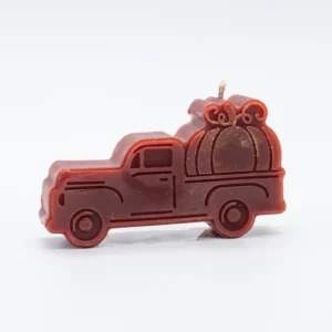 Vela de camioneta con árbol de Navidad. El viaje más esperado del año. Holly, Buscando el árbol perfecto. Pura nostalgia en cera de abeja. Otoño