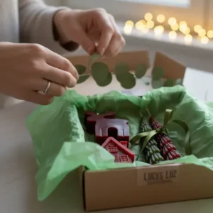 Packs de regalo para Navidad. Empaquetados especialmente para ti, un regalo original que será especial para regalar a los tuyos en estas fiestas. Hecho y empaquetado a mano especialmente desde España, en Lucy´s Luz.