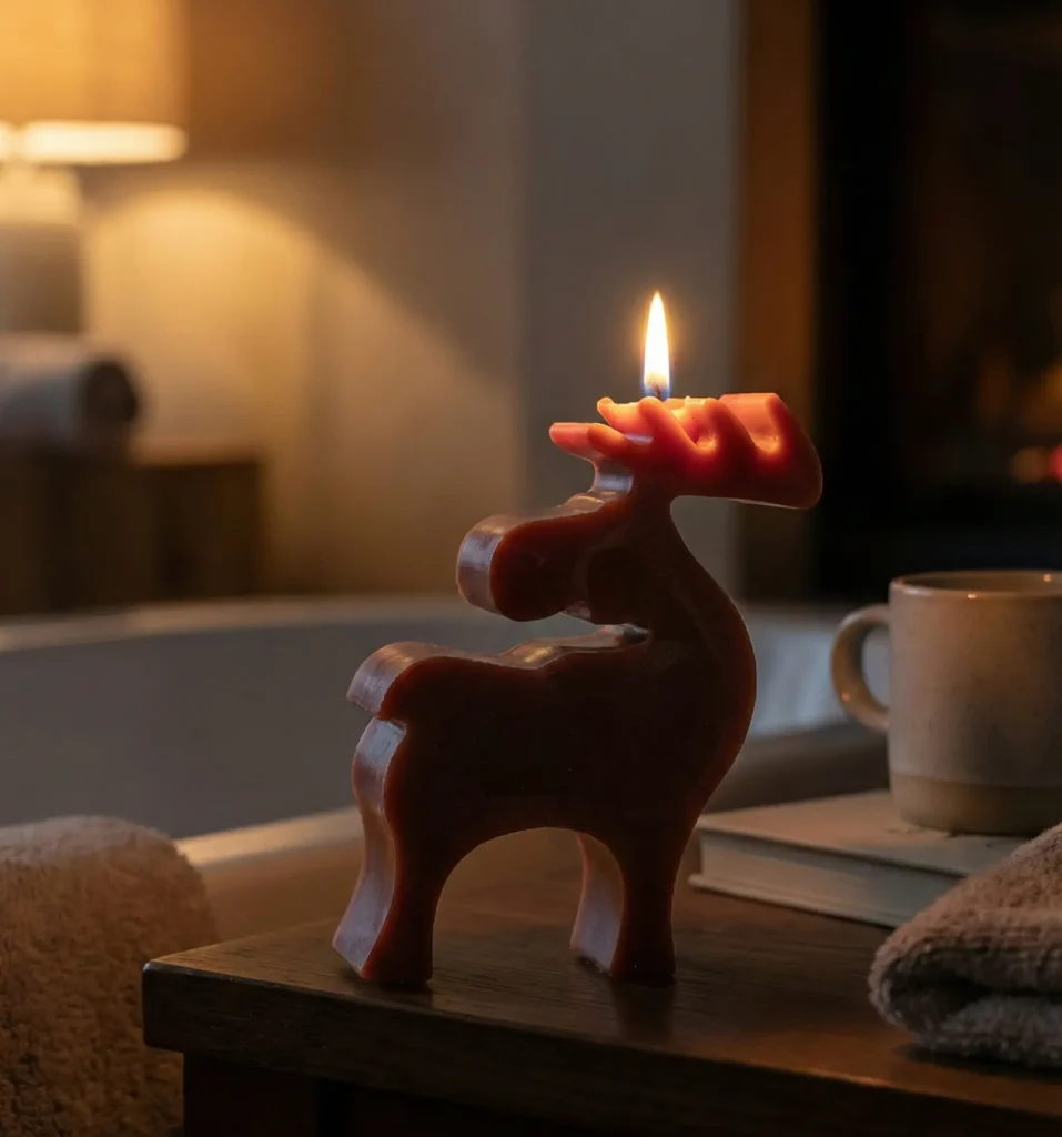 vela creando un ritual hygge en casa después de Navidad. hecha amano en lucy´s luz